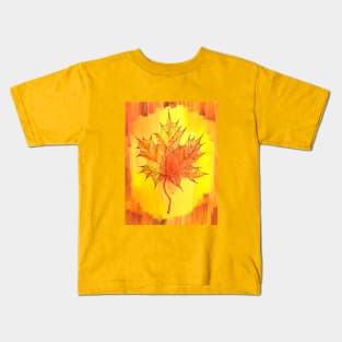 The leaf 002 Kids T-Shirt